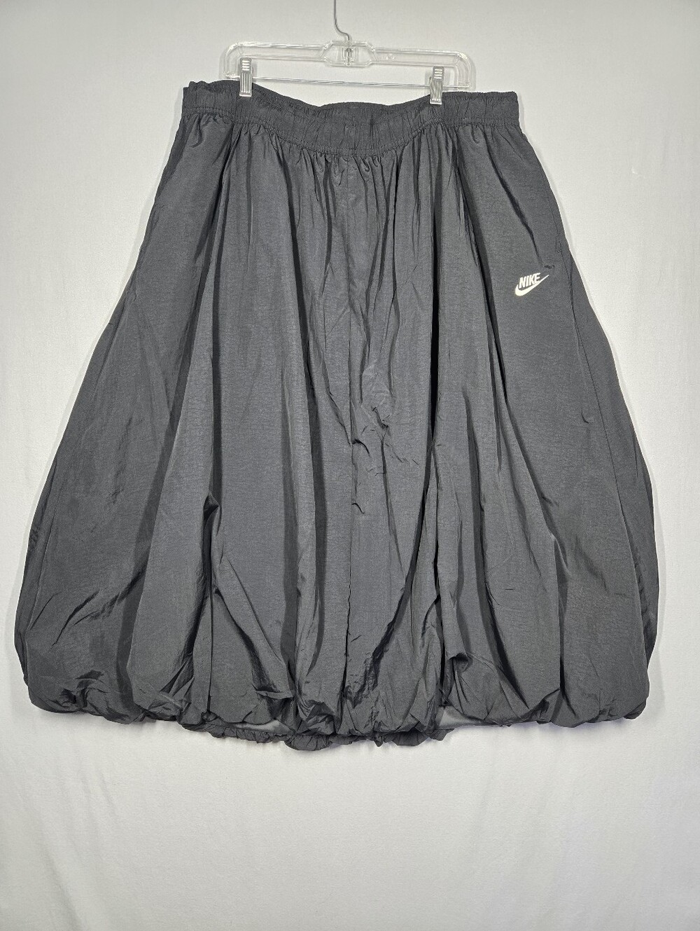 Nike Sportswear Windrunner Bubble Hem Skirt Women's XXL Black IM7450-011